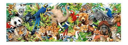 Puzzle 1000 Peças Panorama Vida Selvagem - Clementoni - Imp