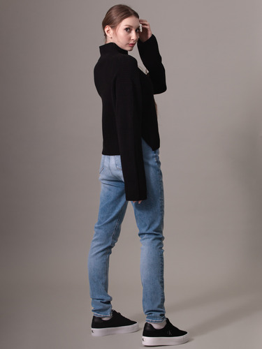 Sweater Chunky Loose Negro Calvin Klein