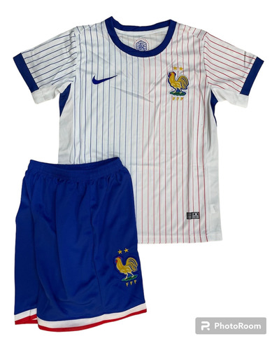 Jersey Playera Conjunto Para Niño Francia Visita 8-10 Años