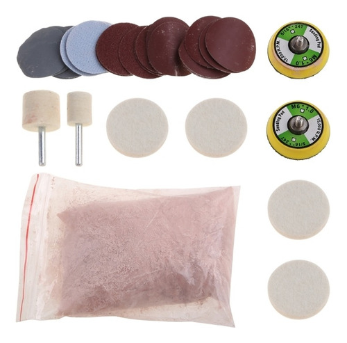 34pcs/set Deep Scratch Remove Glass Polishing Kit 8 Oz