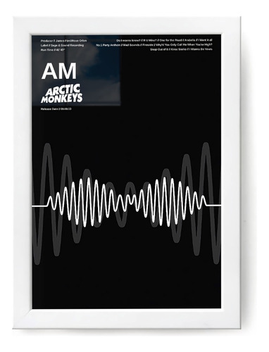Cuadro Decorativo Poster De Arctic Monkeys  Icaro 60x40