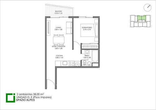 Departamento En Venta 2 Ambientes Caseros