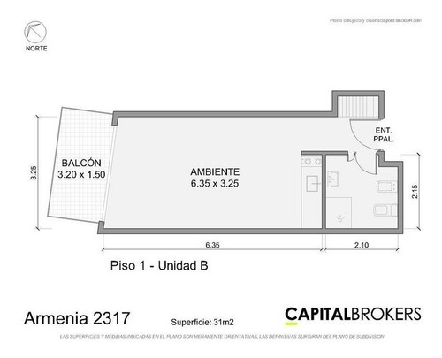 Departamento En Venta Palermo 1 Ambiente