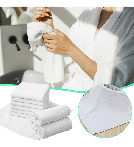 Paño Desechable Pequeño De Algodón Blanco P Washcloths