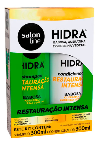 Salon Line Hidra Babosa Queratina Shampoo Acondicionador 3c