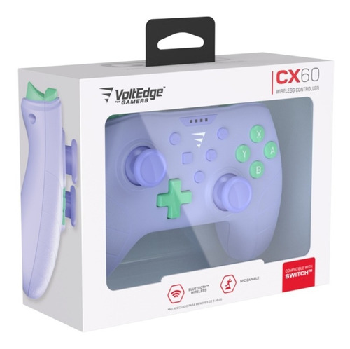 Control Cx60 Para Switch Inalambrico Color Violeta