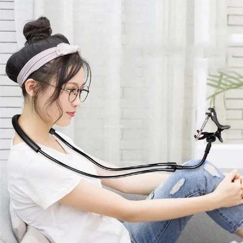 Soporte Colgante Flexible Cuello 360° Celular Universal