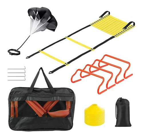 Set De Agilidad Bolso Vallas Conos Paracaídas Mkts-848-15