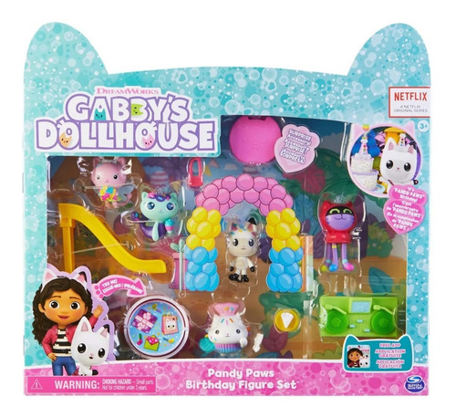 Gabby Dollhouse Set Cumpleaños De Pandy Paws
