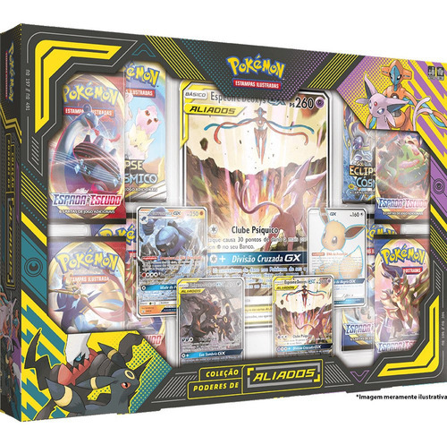 Cartas Box Pokémon Poderes De Aliados Espeon & Deoxys Gx