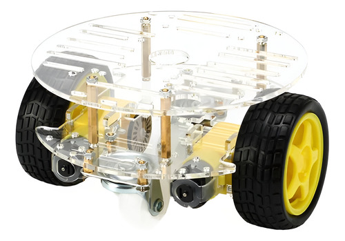 Chassis Carro Robotico 2wd 2 Pisos Armable Robot 20usd