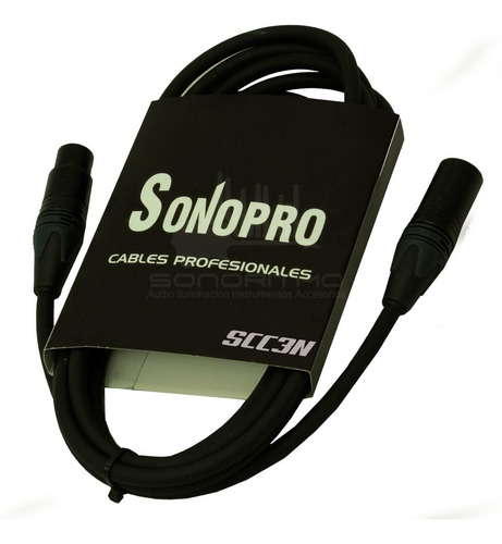 Imagen 1 de 4 de Sonopro Cable Gotham Canon-canon Neutrik 3 M