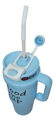 Vaso Termico Bingba Cup Doble Tapon 1000ml Acero Inoxidable Celeste Yt-44