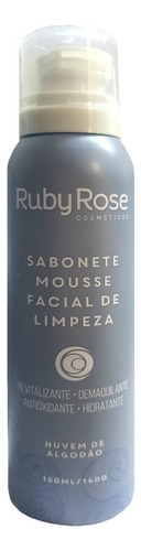 Ruby Rose Sabonete Mousse Facial De Limpeza Hb-320 Tipo de pele Normal