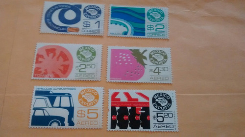 Imagen 1 de 1 de 6 Timbres Postales Mexico Exporta 1972 Nuevos