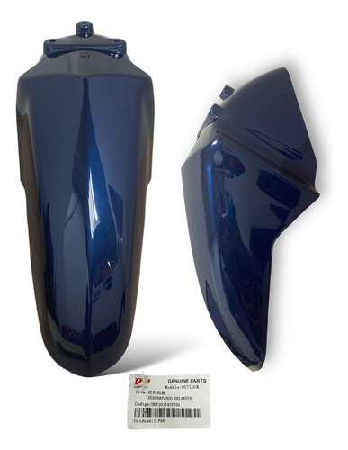 Guardafango Delantero Azul Outlook 150cc Original 