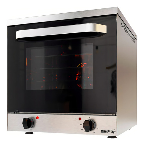 Horno Eléctrico Convector Morelli Dorato 600 Acero Inoxidable