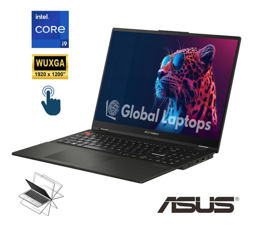Asus Vivobook X360 Core I9 13900h Gamer 16 GB RAM 1 TB Ssd Screen Flip 16 Wuxga 1920 X 1200 Touch 2en1 Included Windows 11 Laptop TP3604va-IS93t with gift mouse