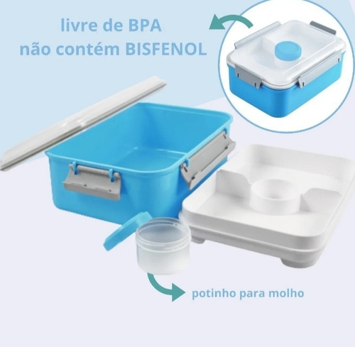 Imagem 4 de 8 de Bolsa Térmica Feminina Marmita + Lancheira + Garrafa=3 Peças