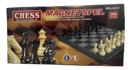 Imagem 5 de 5 de Jogo De Xadrez Magnético 19,5 X 19,5 Cm