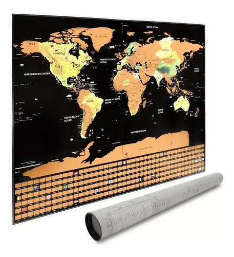 Mapa Mundi Para Rascar