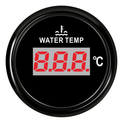 Medidor De Temperatura De Agua Digital De 52 Mm Lcd Medidor