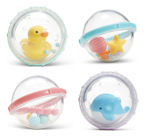 Burbujas Flotantes Para Baño 4 Juguetes Divertidos