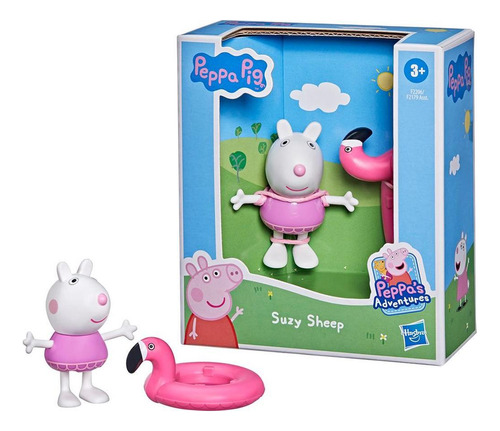 Brinquedo Miniatura Peppa Pig Hasbro F2179 Boneco Suzy Sheep