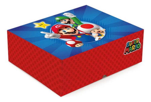 Cesta Na Caixa Super Mario - Lembrancinha/presente - Cromus