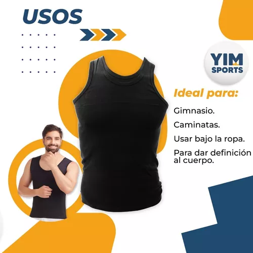 Faja De Hombre Camiseta Reductora Modeladora De Postura Gym talla L 2  Unidades