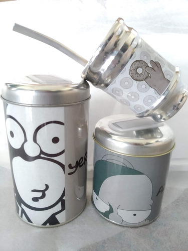 Set Matero Homero Los Simpsons Personalizado Aluminio Gupás