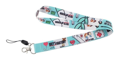 Lanyard Grey's Anatomy  - Cinta Colgante Portacredencial 