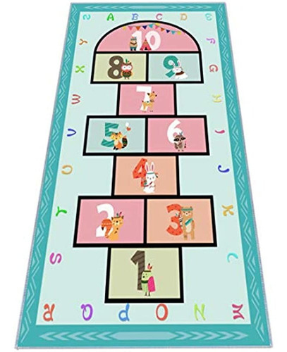 Hopscotch Rug 63? X31, Hop And Count Game Tape With Colorful