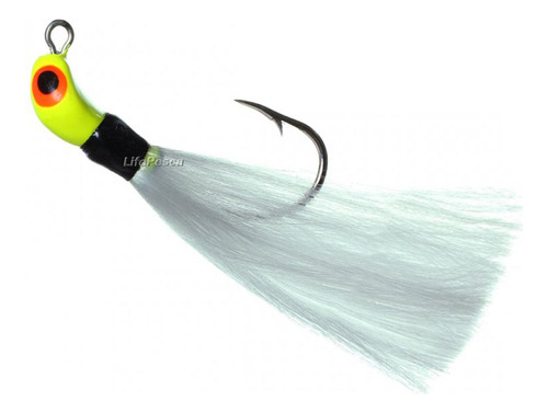 Isca Artificial Lori Jig Rabuda 12gr - Várias Cores Cor Amarela Rabo Branco