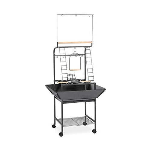 Pequeño Parrot Playstand 3181 Black Hammertone, 17.625...