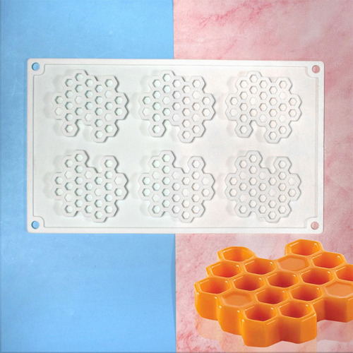 . Molde De Silicona Con Forma De Panal De Abeja Moldes De