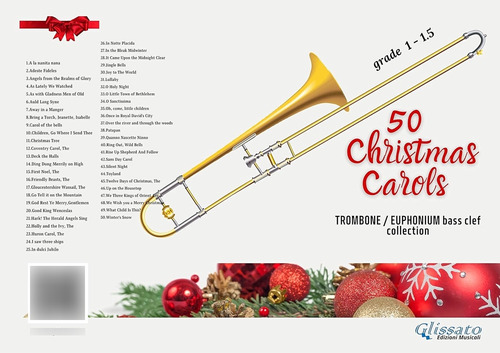 50 Christmas Carols For Solo Trombone Or Euphonium B.c.begin