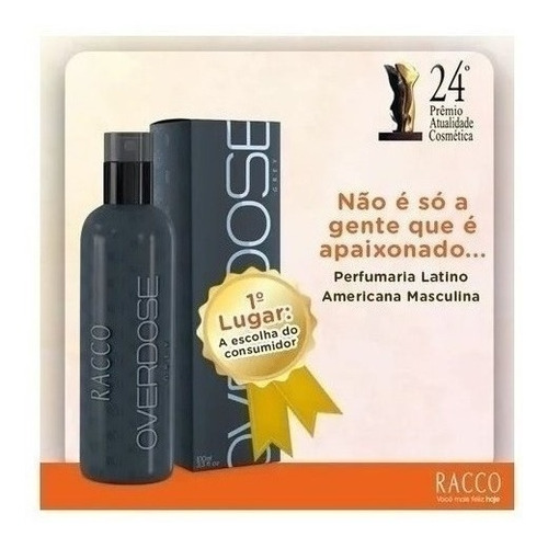 Colônia Overdose Grey Racco - 100 Ml