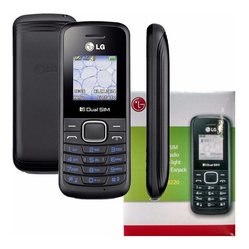 LG B220 Dual Sim 32 Mb Preto 32 Mb Ram