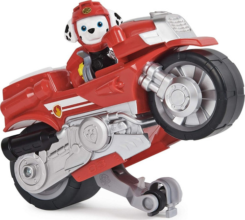 Paw Patrol Vehiculo Motocicleta Moto Marshall Bombero Dalmat