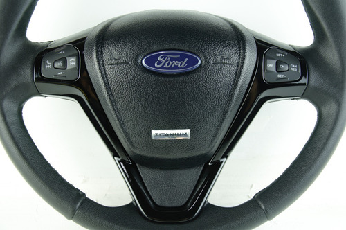 Imagem 4 de 7 de Volante Ford Titanium Comando De Som Led Preto Ka Eco Fiesta