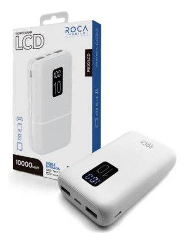 Cargador Power Bank Portátil Roca Pb10/lcd 10.000mah