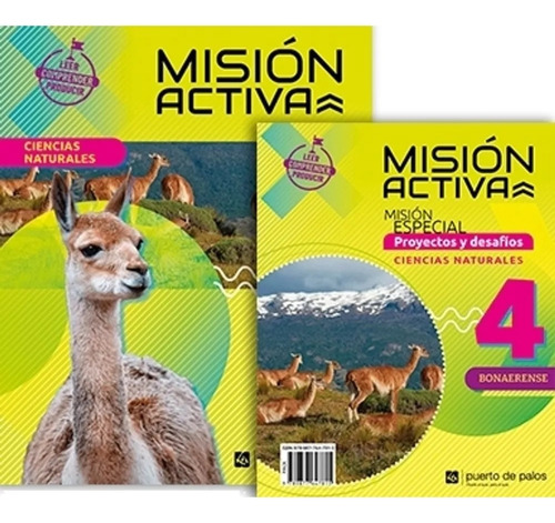 Ciencias Naturales 4 - Mision Activa - Bonaerense, De Vv. Aa.. Editorial Puerto De Palos, Tapa Blanda En Español