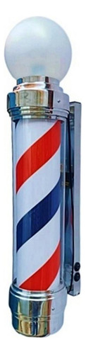 Barber Pole Giratório 70cm Voltagem Bivolt Estilo Americano