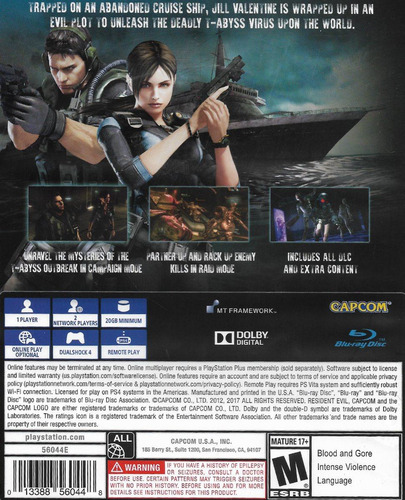 Imagen 2 de 8 de Resident Evil: Revelations (ps4) Fisico-/ Mipowerdestiny