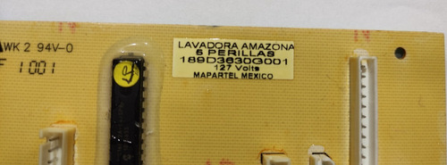 Imagen 2 de 2 de Tarjeta De Lavadora Mabe 189d3630g001