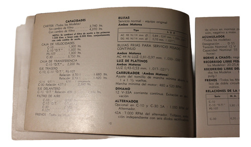 Chevrolet Pick Up 1970 Manual Guia Del Dueño (Usado)