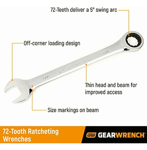 Piece Metric Master Ratcheting Wrench Set