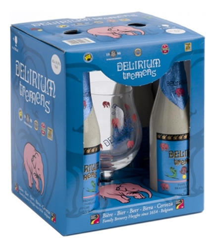 Cerveza Artesanal Delirium Tremens 330 X 4 Más 1 Copa Origin