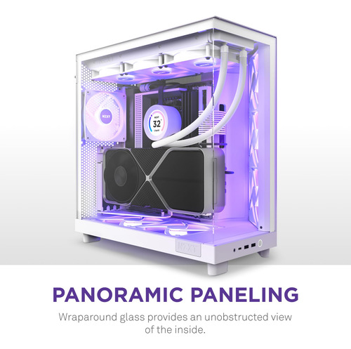Case Nzxt H6 Flow Rgb Mid-tower Airflow Con 3 Ventiladores R